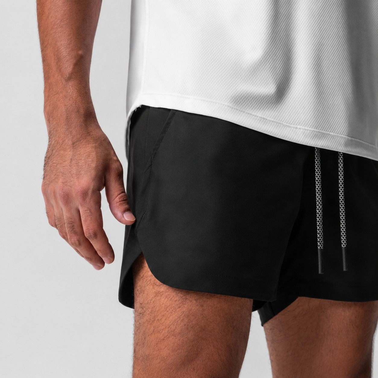 CORE5 Black Shorts | CoreFlex™ 4-Way Stretch Training Short