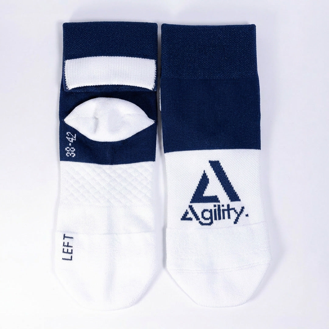 Dress Blue Pivot Performance Socks | Cushioned Athletic Crew