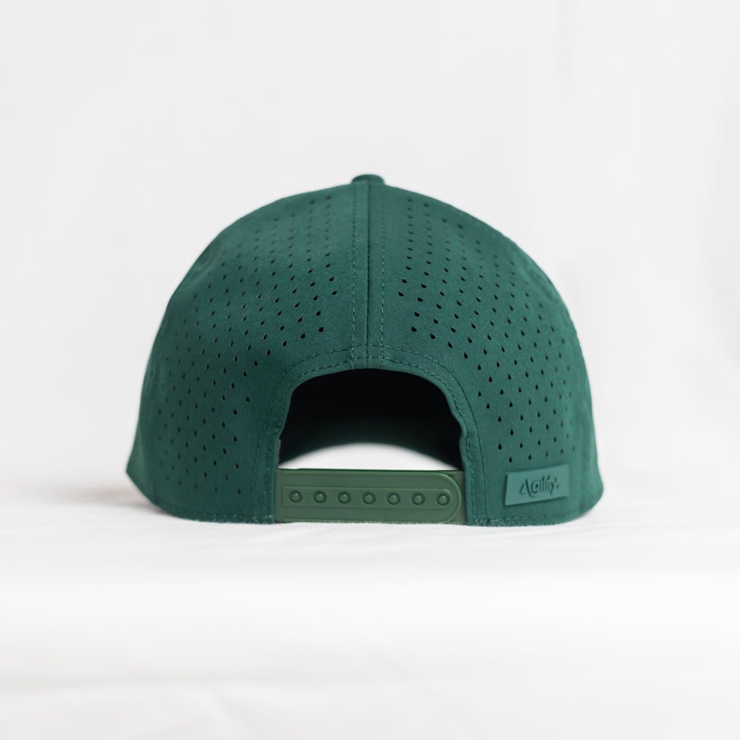 Green Pursue Performance Cap | Lightweight Moisture - Wicking Running Hat - AgilityApparel