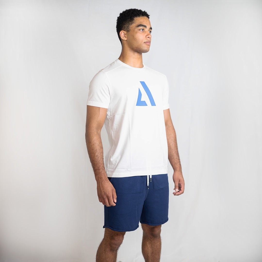 White Mission Tee | 100% Fine Cotton Soft - Touch Athletic T-Shirt - AgilityApparel