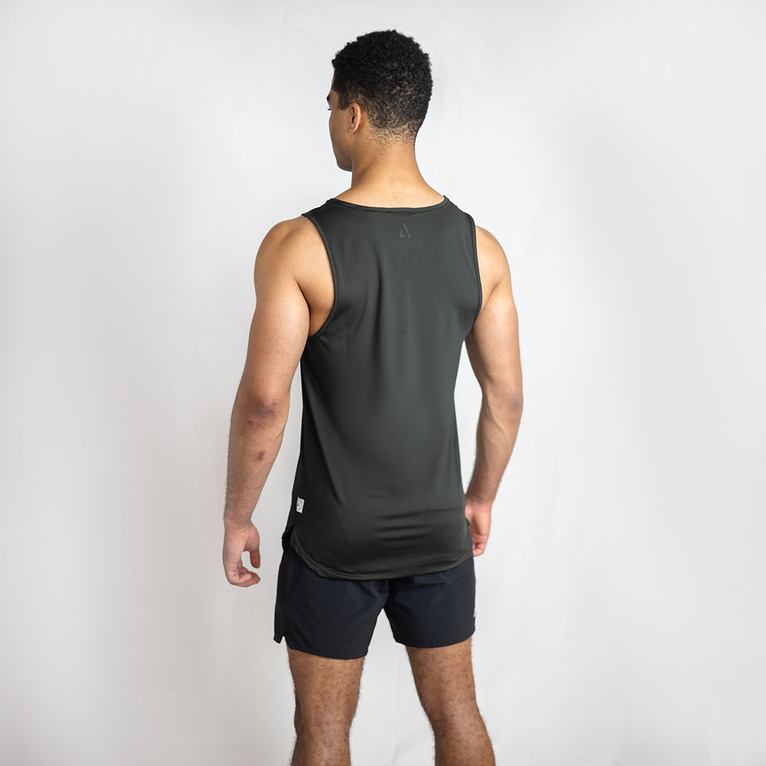 Pewter Momentum Training Singlet Relaxed