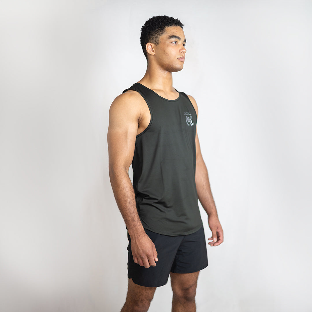 Pewter Momentum Training Singlet Relaxed