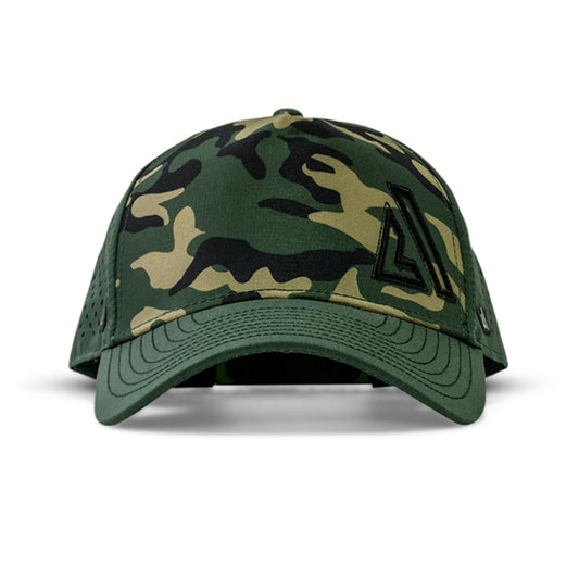 Deep Forest Camo Cruz Performance Cap — everyday training cap, designed in Sydney
