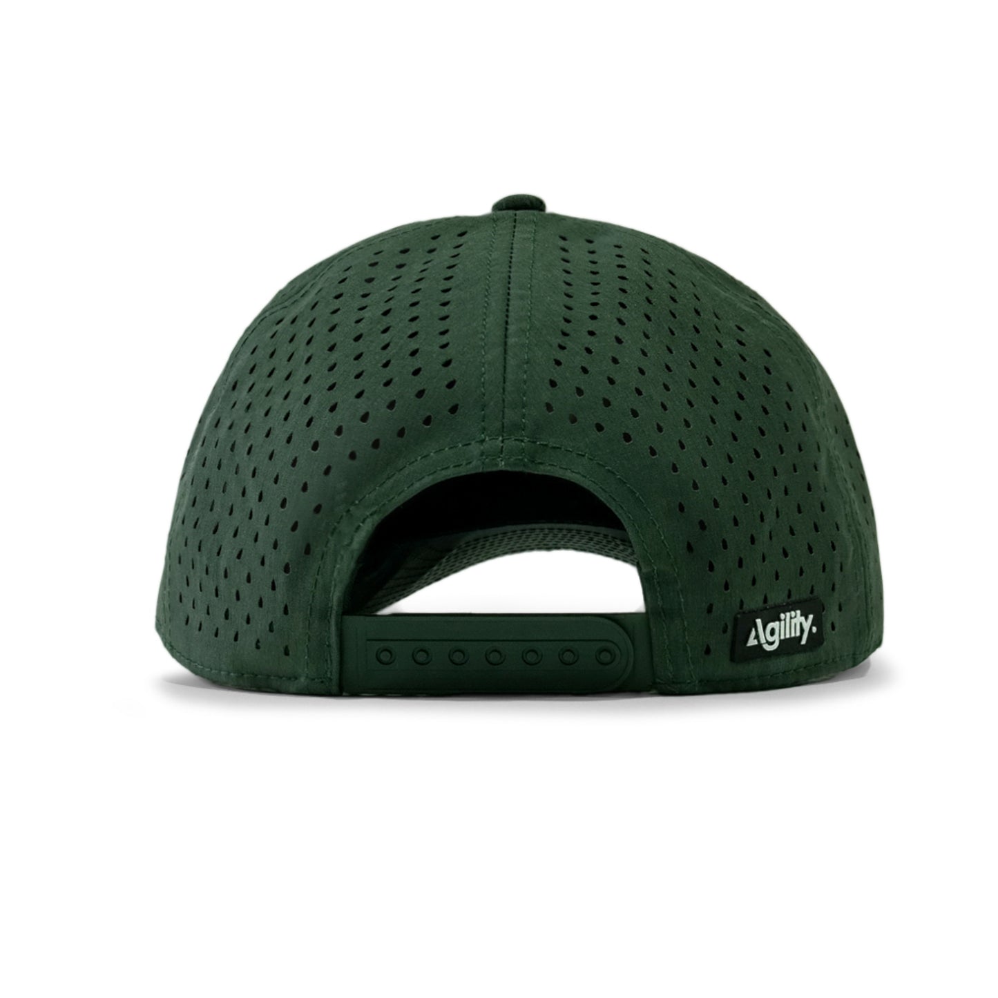 Deep Forest Camo Cruz Performance Cap by Agility Apparel — back view showing adjustable closure
