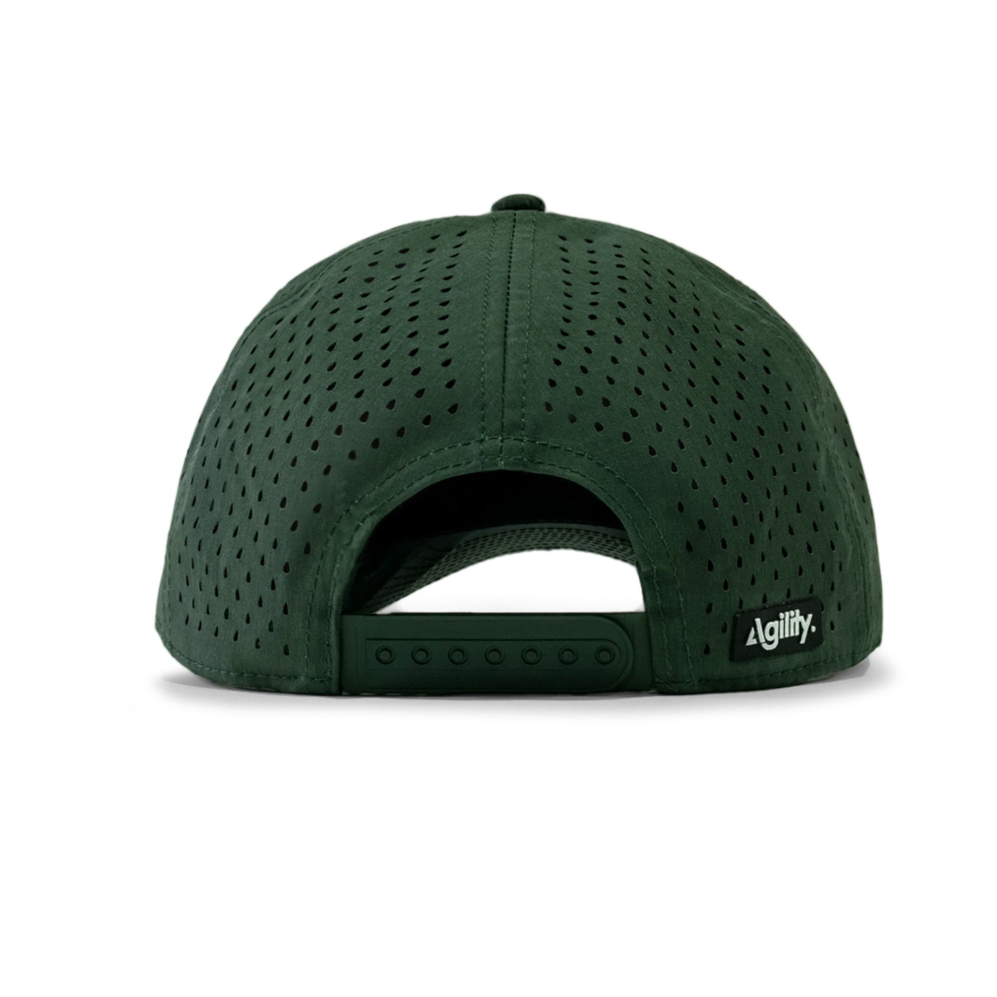 Deep Forest Camo Cruz Performance Cap by Agility Apparel — back view showing adjustable closure

