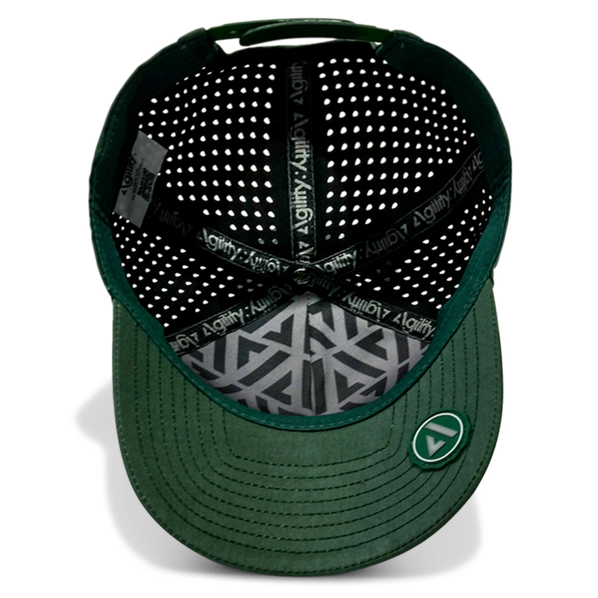 Deep Forest Green Cruz Performance Cap — moisture-wicking fabric for training in Australian heat
