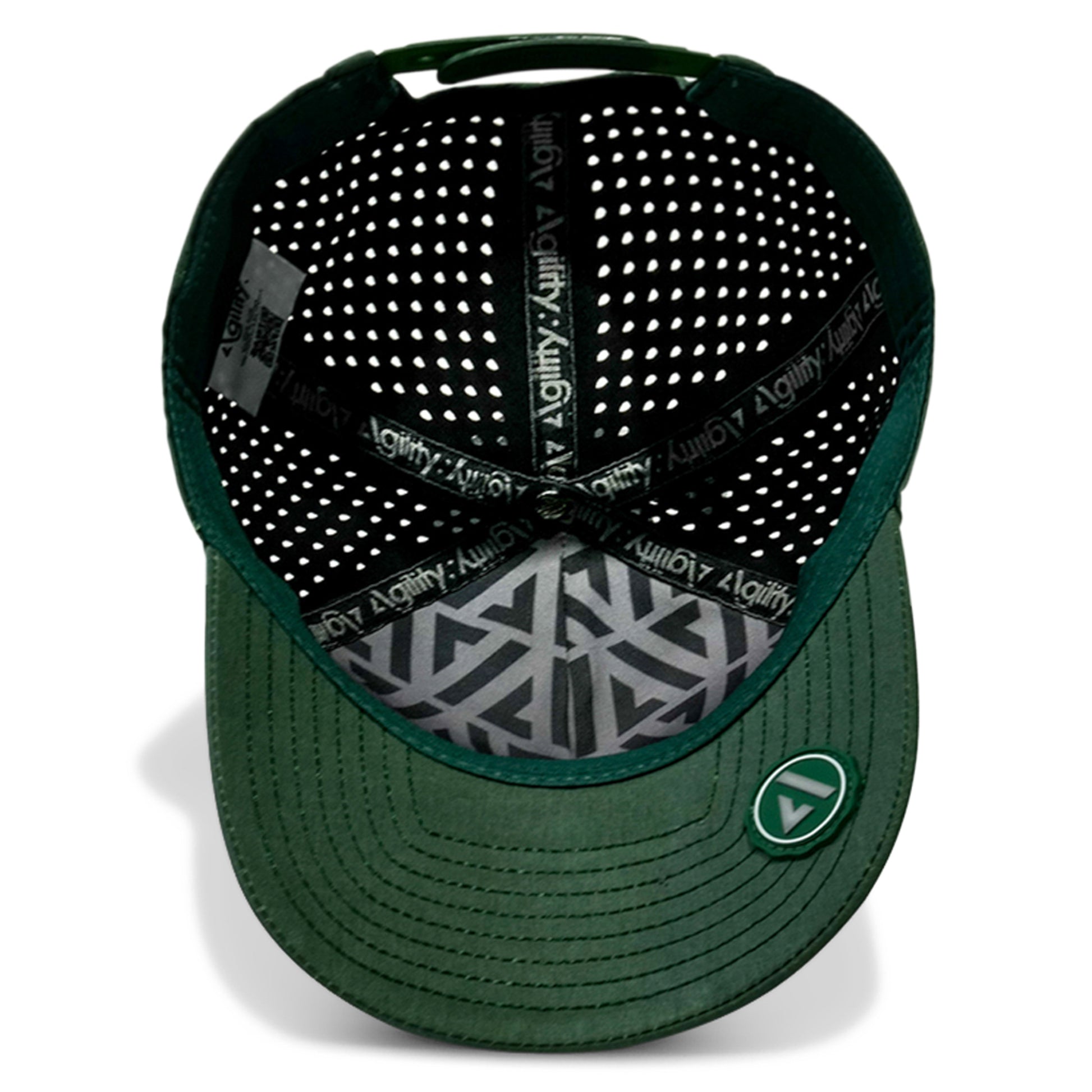 Deep Forest Green Cruz Performance Cap — moisture-wicking fabric for training in Australian heat
