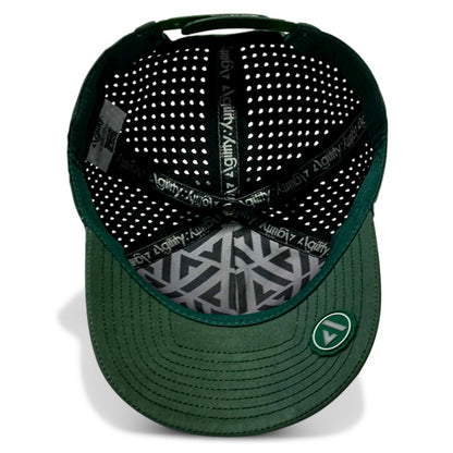 Deep Forest Green Cruz Performance Cap — moisture-wicking fabric for training in Australian heat
