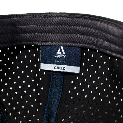 Charcoal Cruz Performance Cap — moisture-wicking fabric for training in Australian heat
