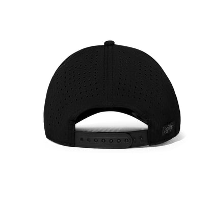 Jet Black Cruz Performance Cap — moisture-wicking fabric for training in Australian heat
