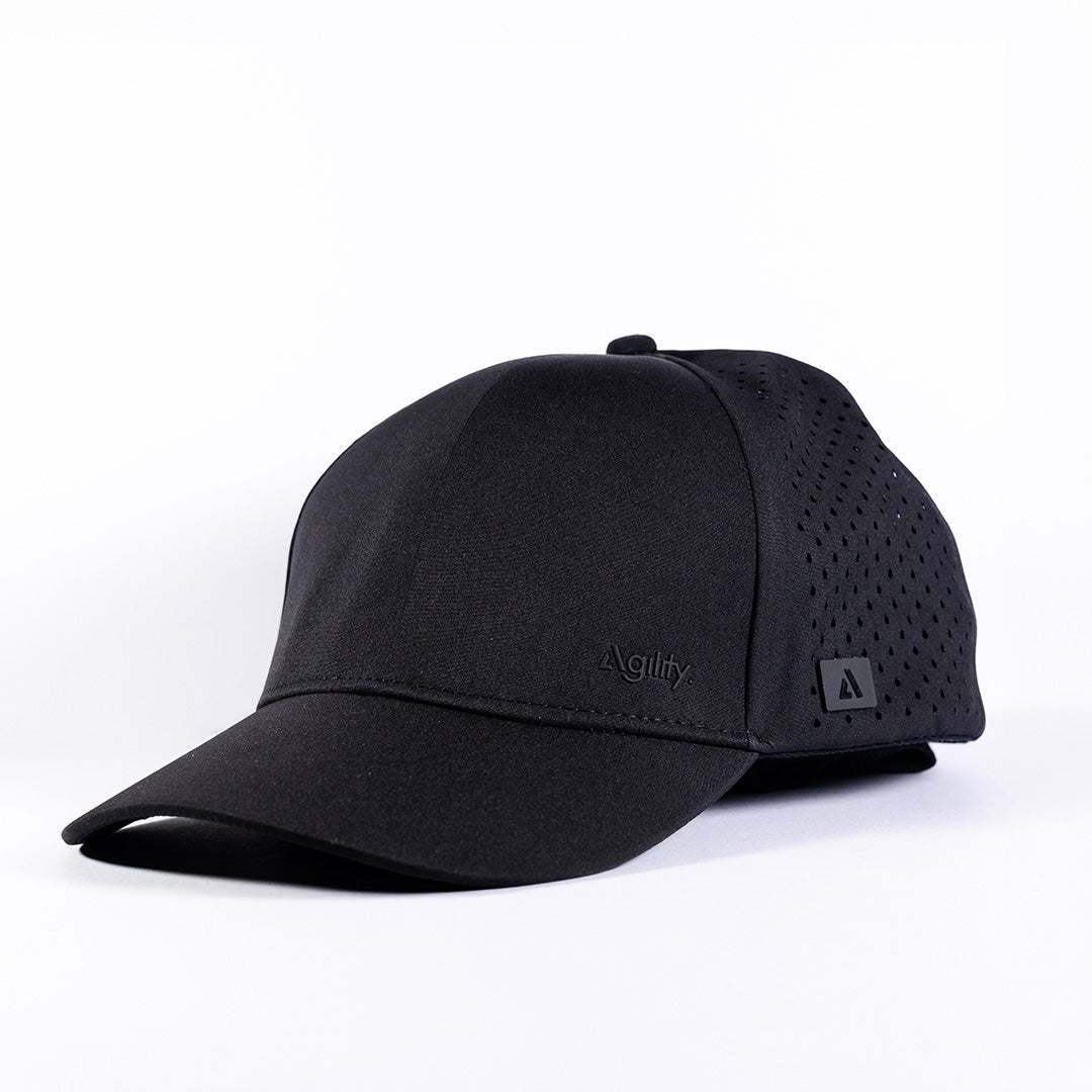 Black Pace Running Cap | Ultralight Performance Cap
