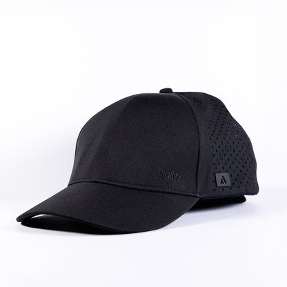 Black Pace Running Cap | Ultralight Performance Cap