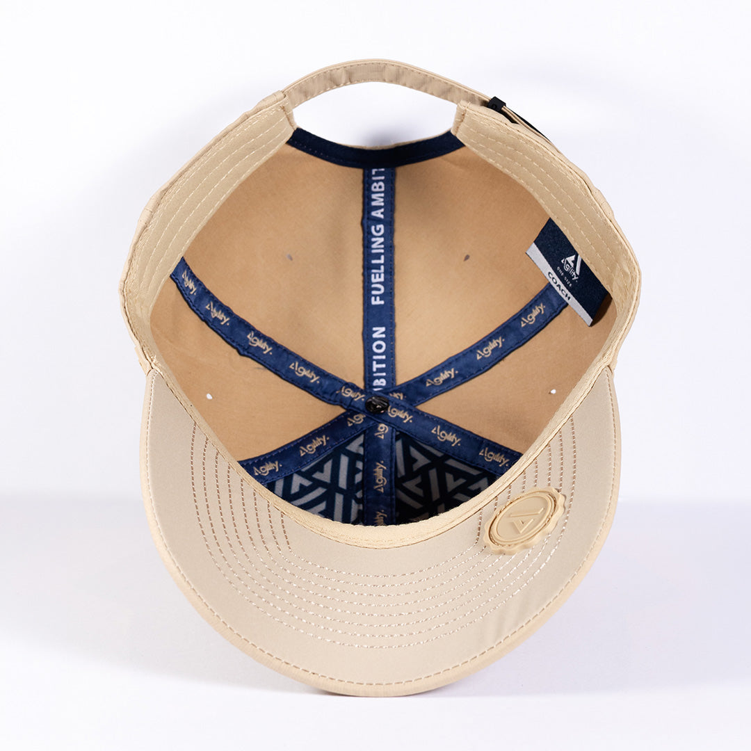 Beige Coach Recovery Cap | Unstructured Everyday Performance Cap