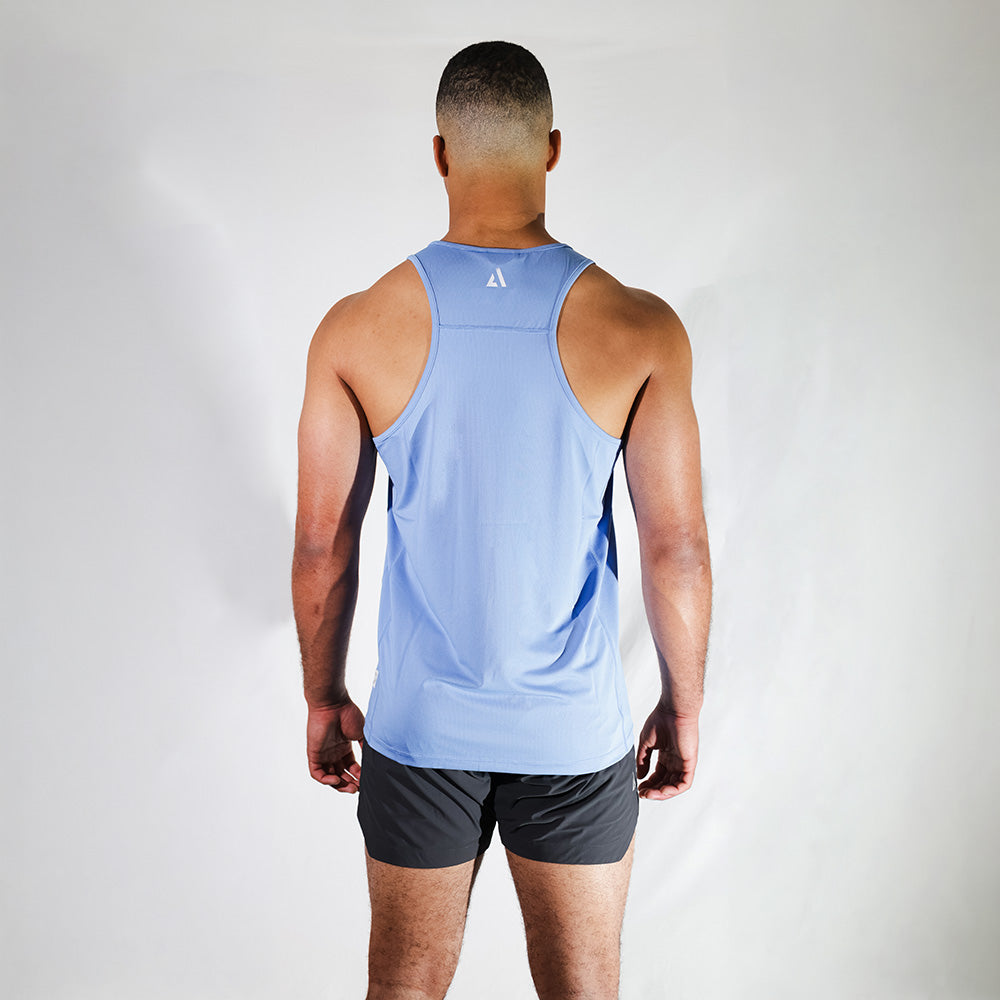 Sky Blue Apex Athlete Singlet | AeroFlex™ Performance Training & Running Top