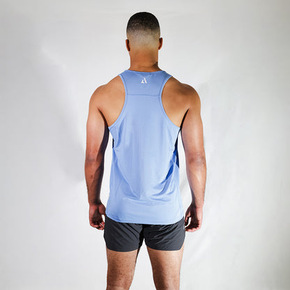 Sky Blue Apex Athlete Singlet | AeroFlex™ Performance Training & Running Top