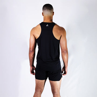 Black Apex Athlete Singlet | AeroFlex™ Performance Training & Running Top