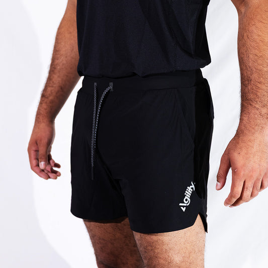 CORE5 Black Shorts | CoreFlex™ 4-Way Stretch Training Short