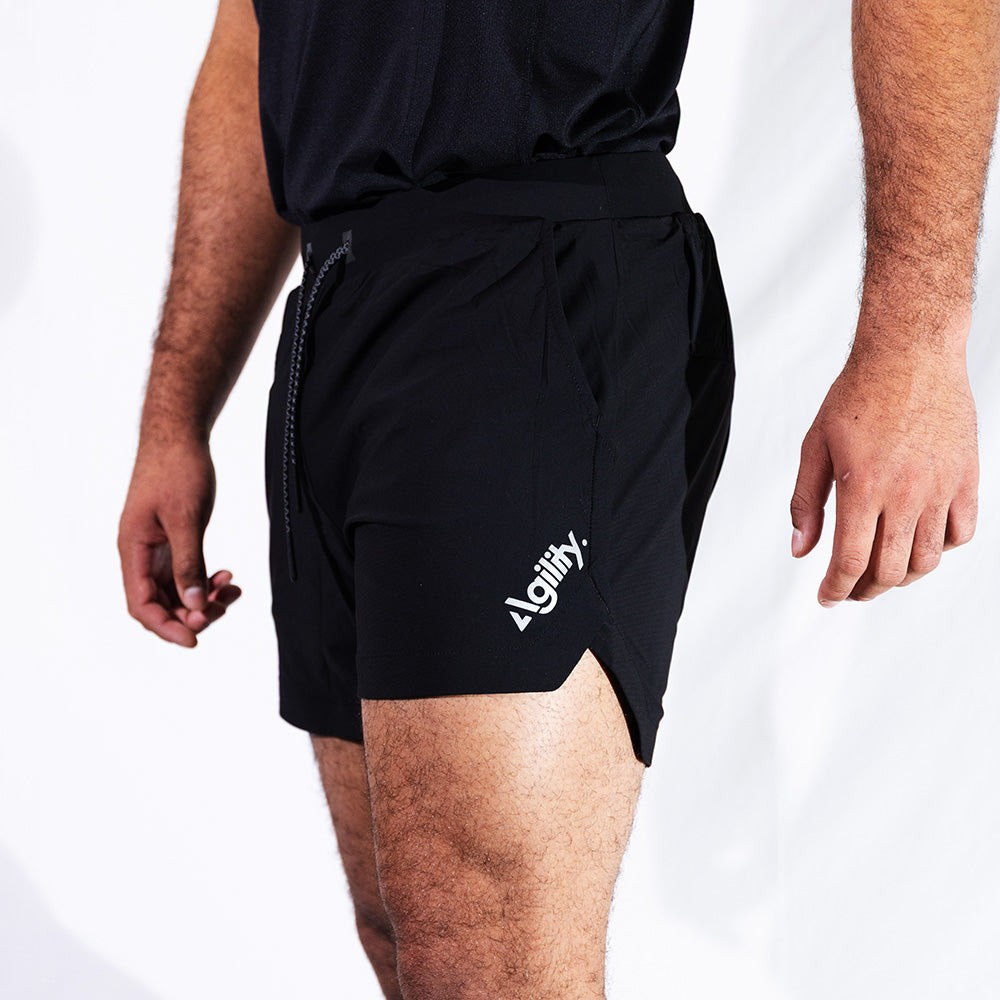 CORE5 Black Shorts | CoreFlex™ 4-Way Stretch Training Short