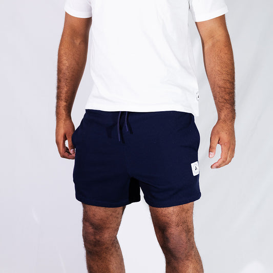 Deep Navy RECOVERY Waffle Shorts