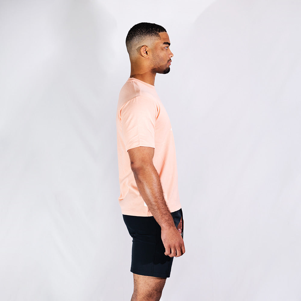 Salmon Logo Tee | Relaxed Fit Moisture-Absorbing T-Shirt with UPF40+
