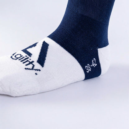 Dress Blue Pivot Performance Socks | Cushioned Athletic Crew