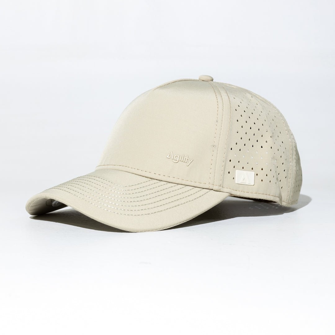 Beige Balance Performance Cap | Lightweight Moisture - Wicking Athletic Hat - AgilityApparel