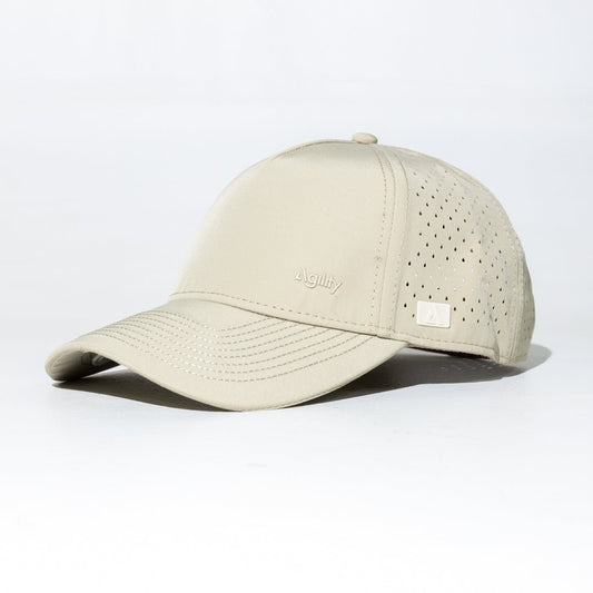 Beige Balance Performance Cap | Lightweight Moisture - Wicking Athletic Hat - AgilityApparel