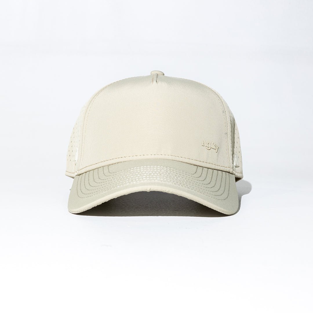 Beige Balance Performance Cap | Lightweight Moisture - Wicking Athletic Hat - AgilityApparel