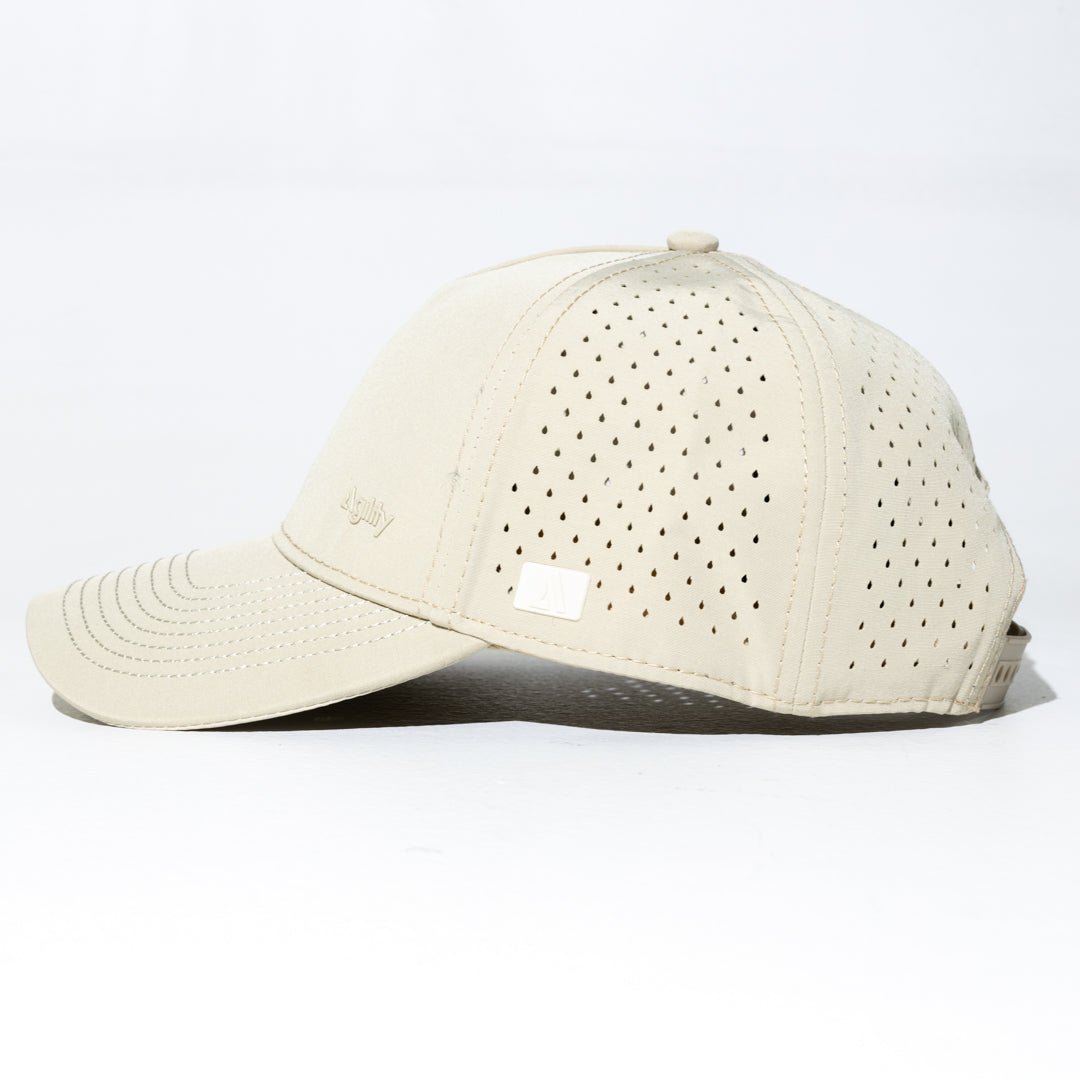 Beige Balance Performance Cap | Lightweight Moisture - Wicking Athletic Hat - AgilityApparel