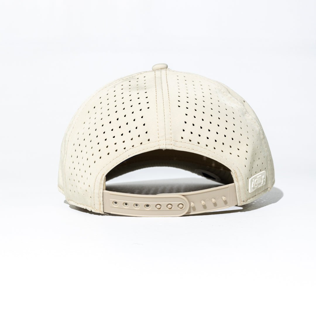 Beige Balance Performance Cap | Lightweight Moisture - Wicking Athletic Hat - AgilityApparel