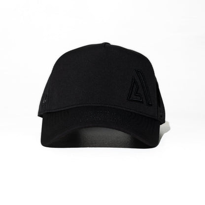 Black Cruz Performance Cap | Lightweight Moisture - Wicking Athletic Hat - AgilityApparel