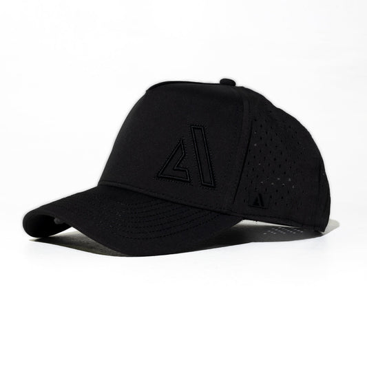 Black Cruz Performance Cap | Lightweight Moisture - Wicking Athletic Hat - AgilityApparel