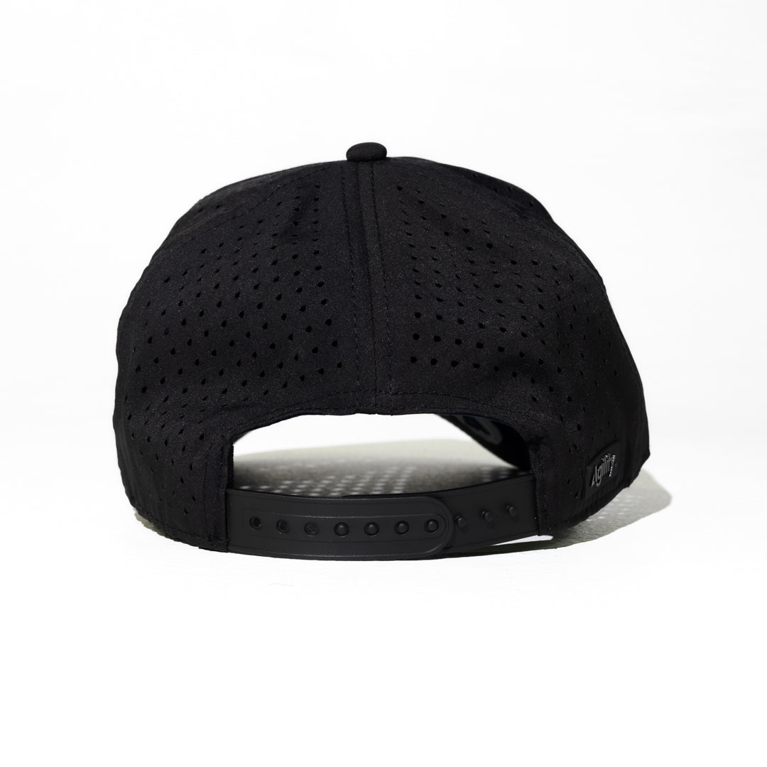 Black Cruz Performance Cap | Lightweight Moisture - Wicking Athletic Hat - AgilityApparel
