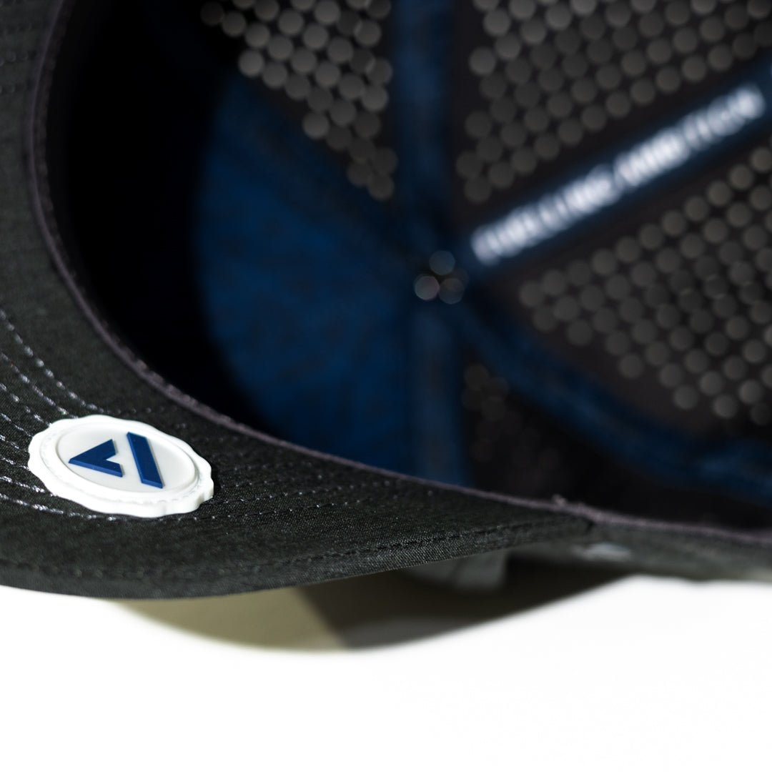 Black Cruz Performance Cap | Lightweight Moisture - Wicking Athletic Hat - AgilityApparel