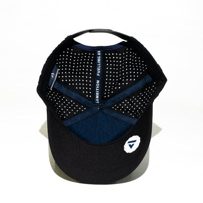 Black Cruz Performance Cap | Lightweight Moisture - Wicking Athletic Hat - AgilityApparel