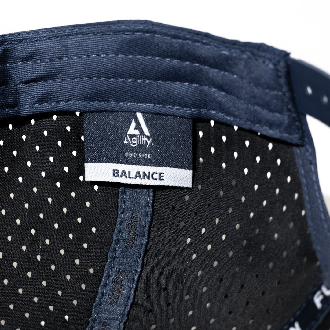 Navy Balance Performance Cap | Lightweight Moisture - Wicking Athletic Hat - AgilityApparel