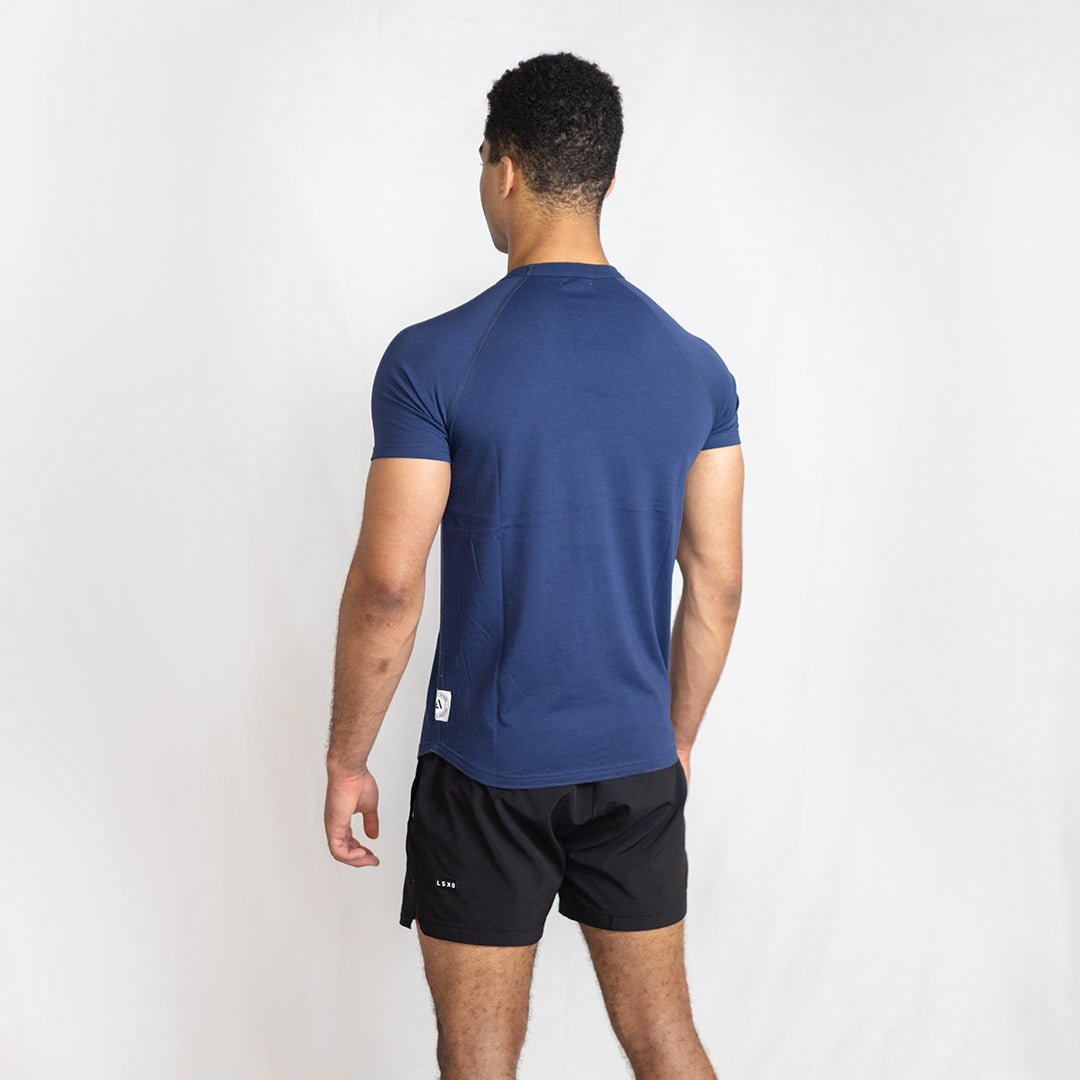 Navy Iroflex Core Tee | Fitted Performance Training T-Shirt - AgilityApparel