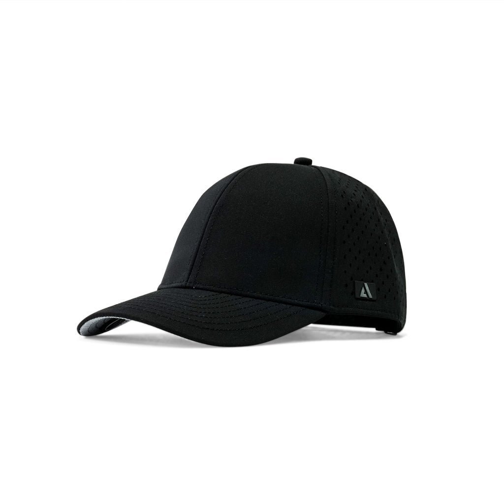 Black Pursue Performance Cap | Lightweight Moisture - Wicking Running Hat - AgilityApparel