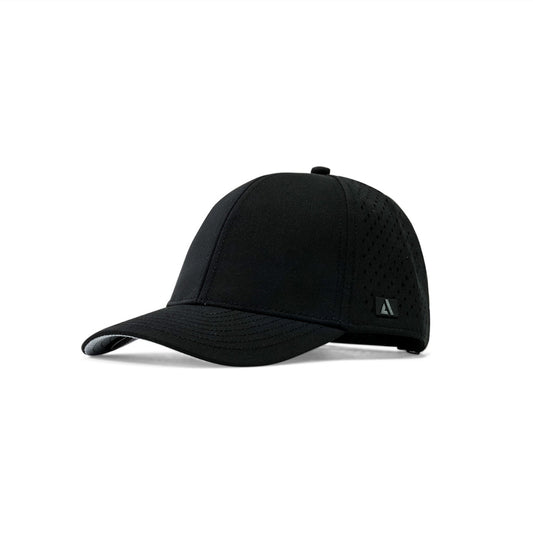 Black Pursue Performance Cap | Lightweight Moisture - Wicking Running Hat - AgilityApparel