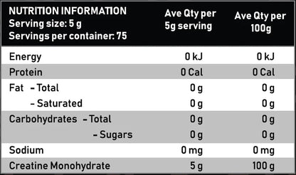 Flex Performance Creatine Monohydrate 375g - AgilityApparel