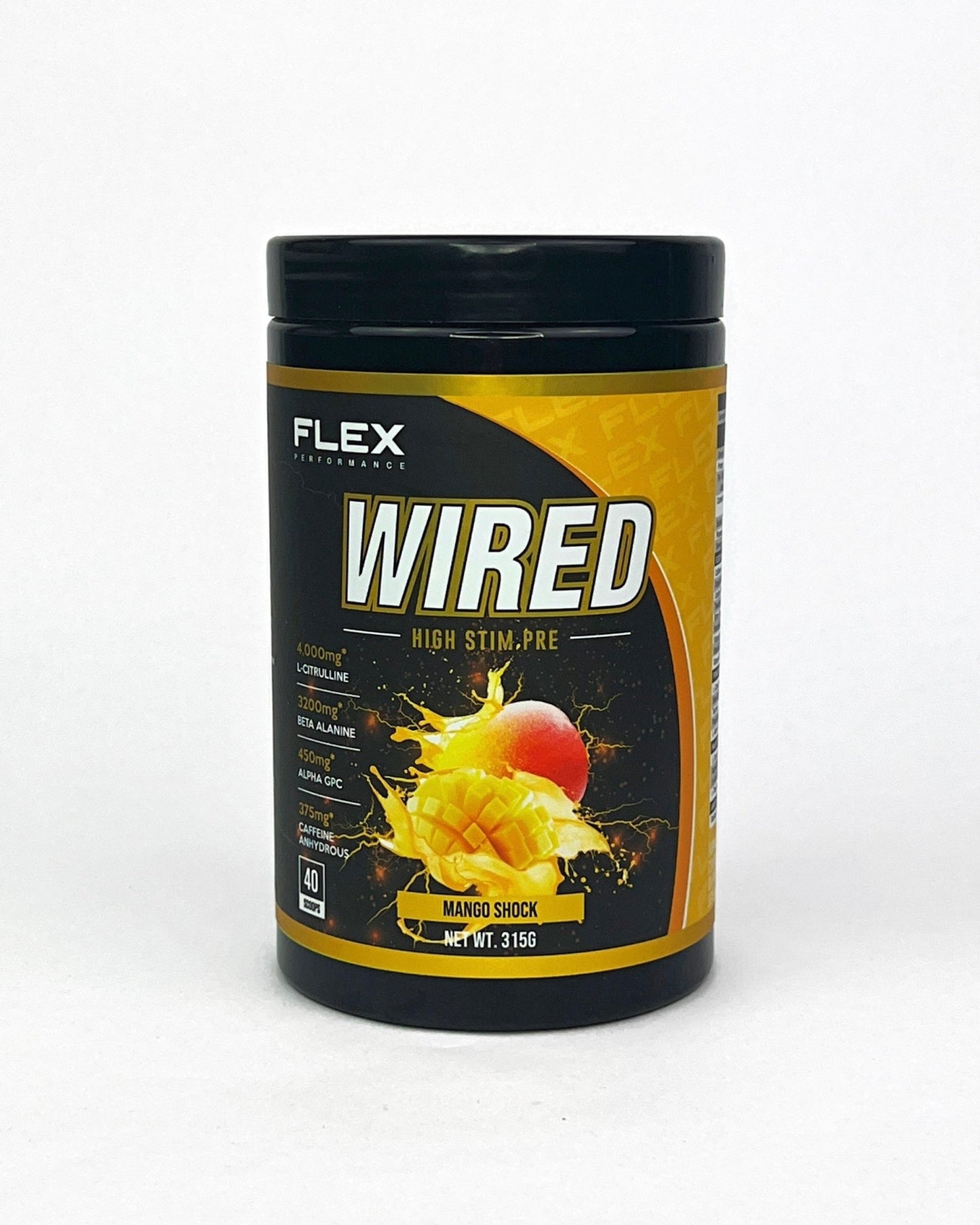 Flex Performance Wired-Mango 40 Scoops - AgilityApparel